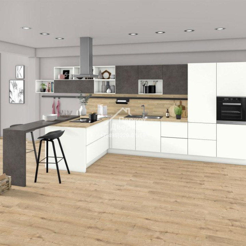 Ламинат EGGER PRO Classic 8/32 4V  Aqua+ 074 Дуб Даннингтон светлый 1292x193x8-3