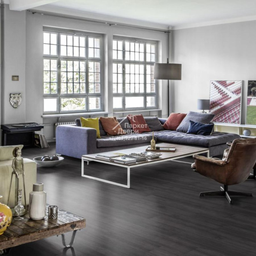 Виниловый пол Kahrs Tiles Wood Click 5 mm SCHWARZWALD-1