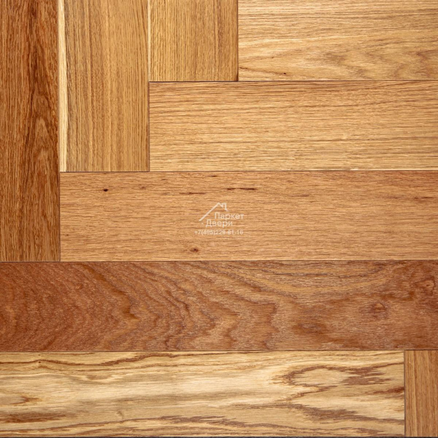 Инженерная доска Kraft Parkett Premium Английская елка Дуб Натур Арт.401 500/600х100/120х15мм-1