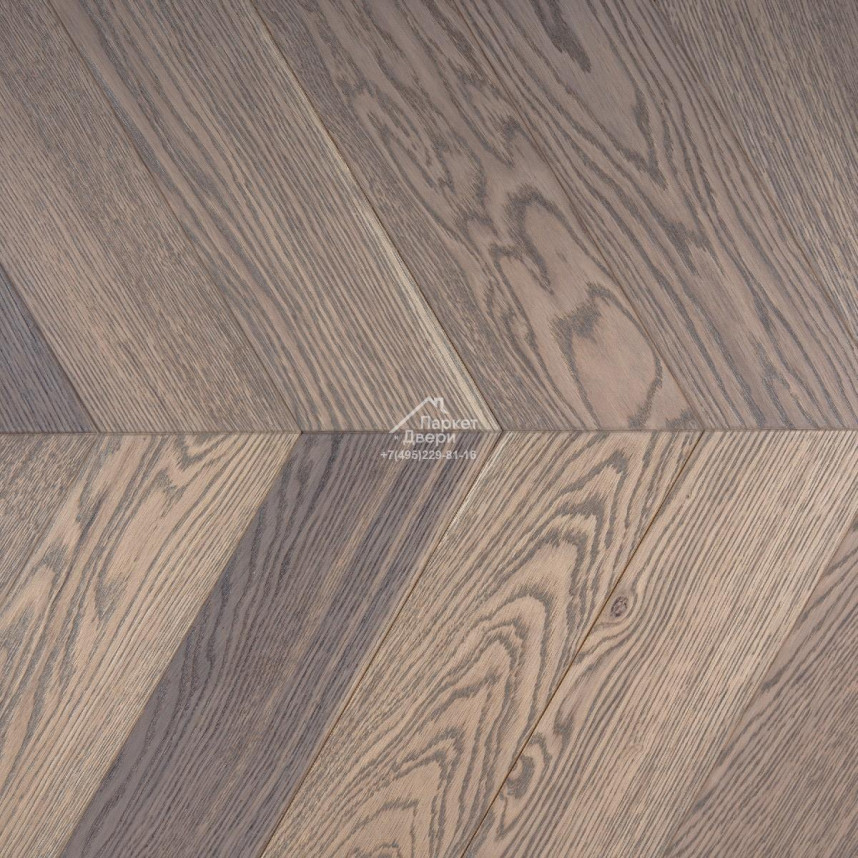 Инженерная доска Kraft Parkett Французская елка Дуб Рустик Арт.406 480х120х15-1
