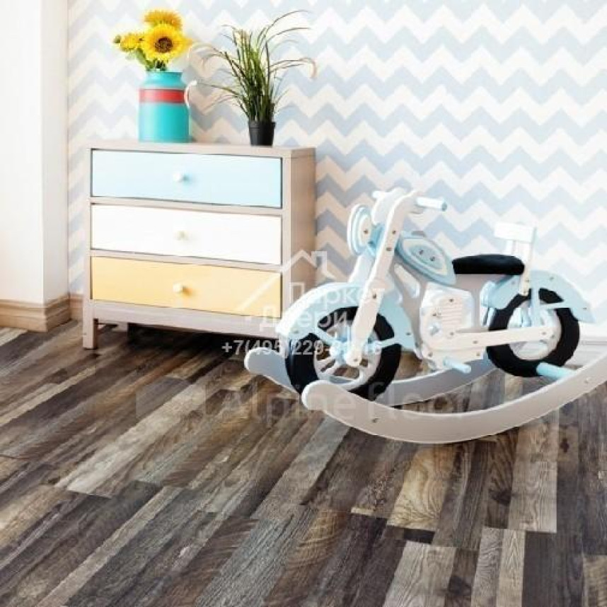 Виниловый пол Alpine Floor Easy Line ОРЕХ СОСТАРЕННЫЙ ECO 3-11 1219х184х3 -1