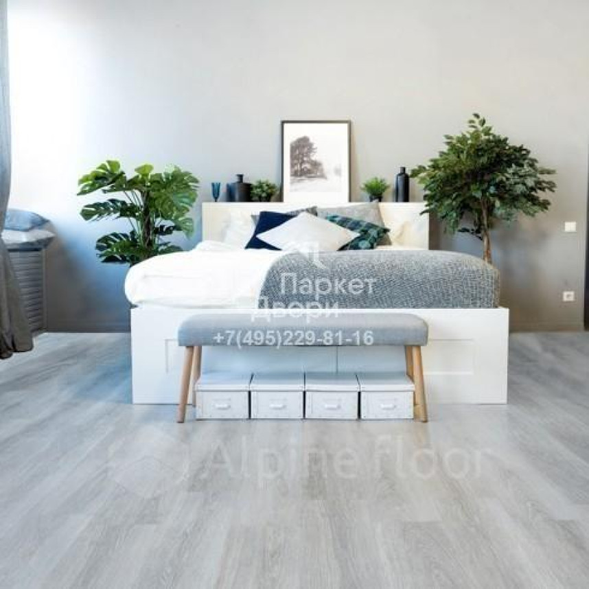 Виниловый пол Alpine Floor Easy Line ДУБ ТУМАННЫЙ ECO 3-26 1219х184х3 -1