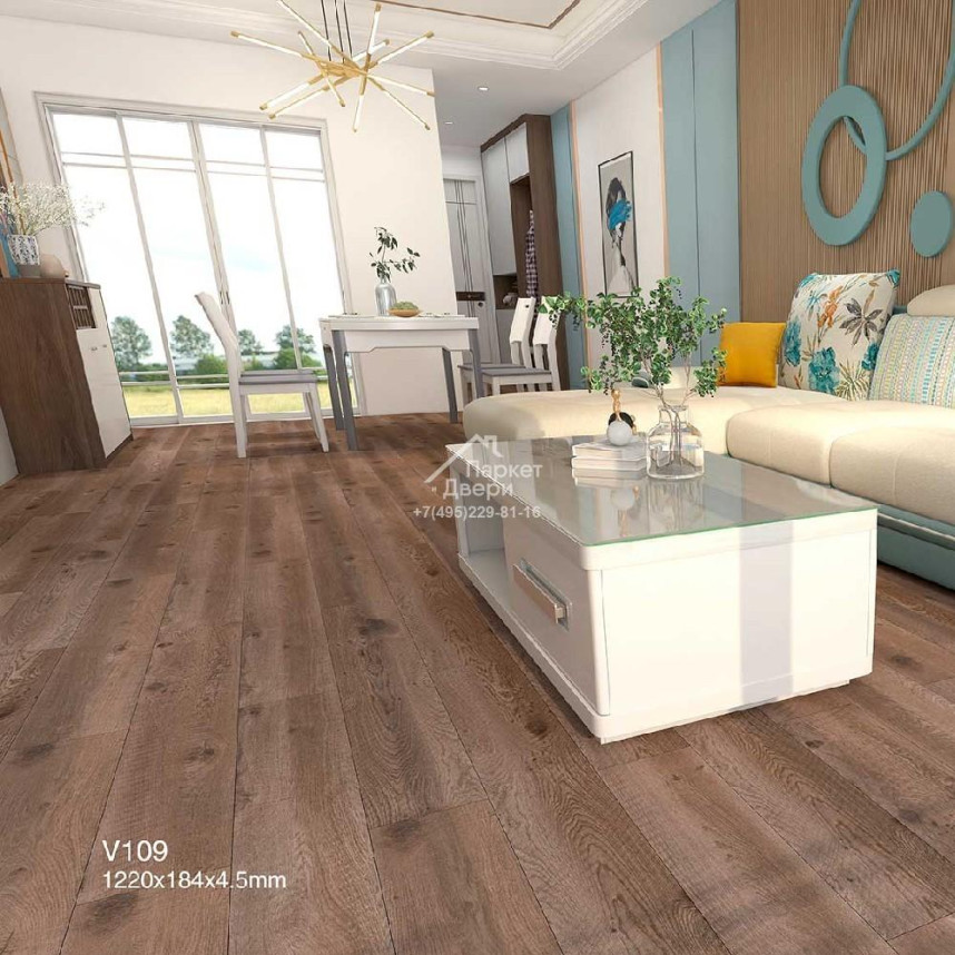 Виниловый пол Betta Villa V109 Дуб Комано 1220х184х4,5-1