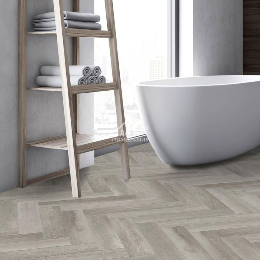 Виниловый пол FirmFit Herringbone EW-2963 Дуб серый браш 615х123х5-1