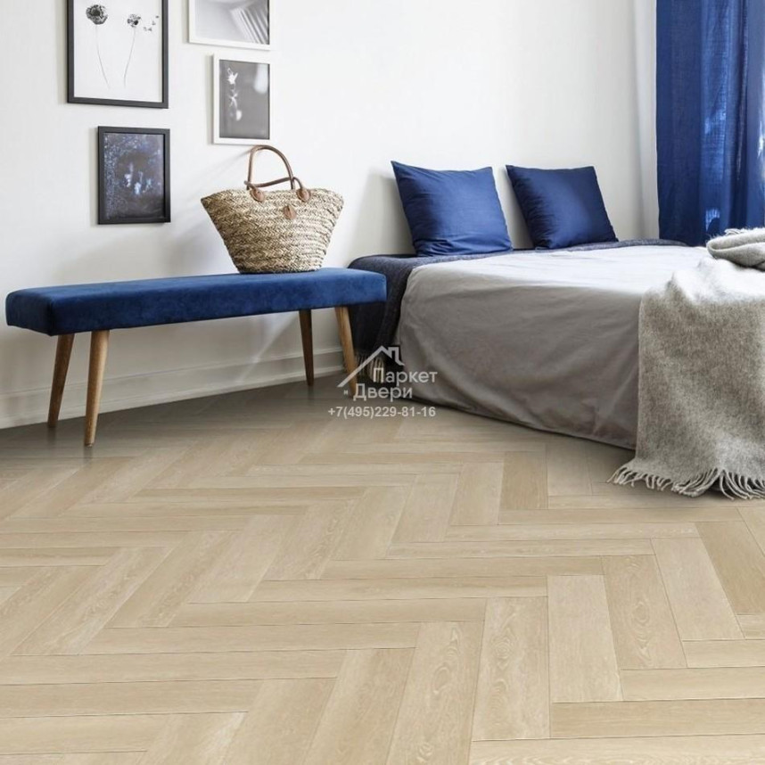 Виниловый пол FirmFit Herringbone EW-2965 Дуб светлый браш 615х123х5-1