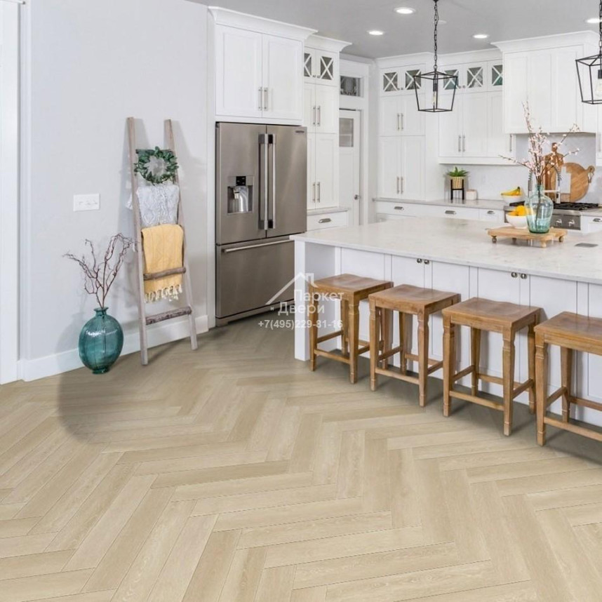 Виниловый пол FirmFit Herringbone EW-2965 Дуб светлый браш 615х123х5-2