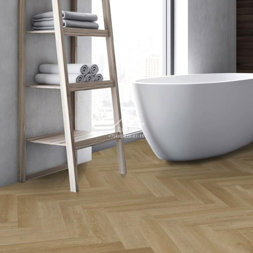 Виниловый пол FirmFit Herringbone EW-2966 Дуб натуральный браш 615х123х5-2