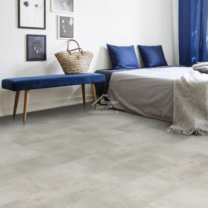 Виниловый пол FirmFit Tiles LT-1650 Бетон серый 600х300х5-2