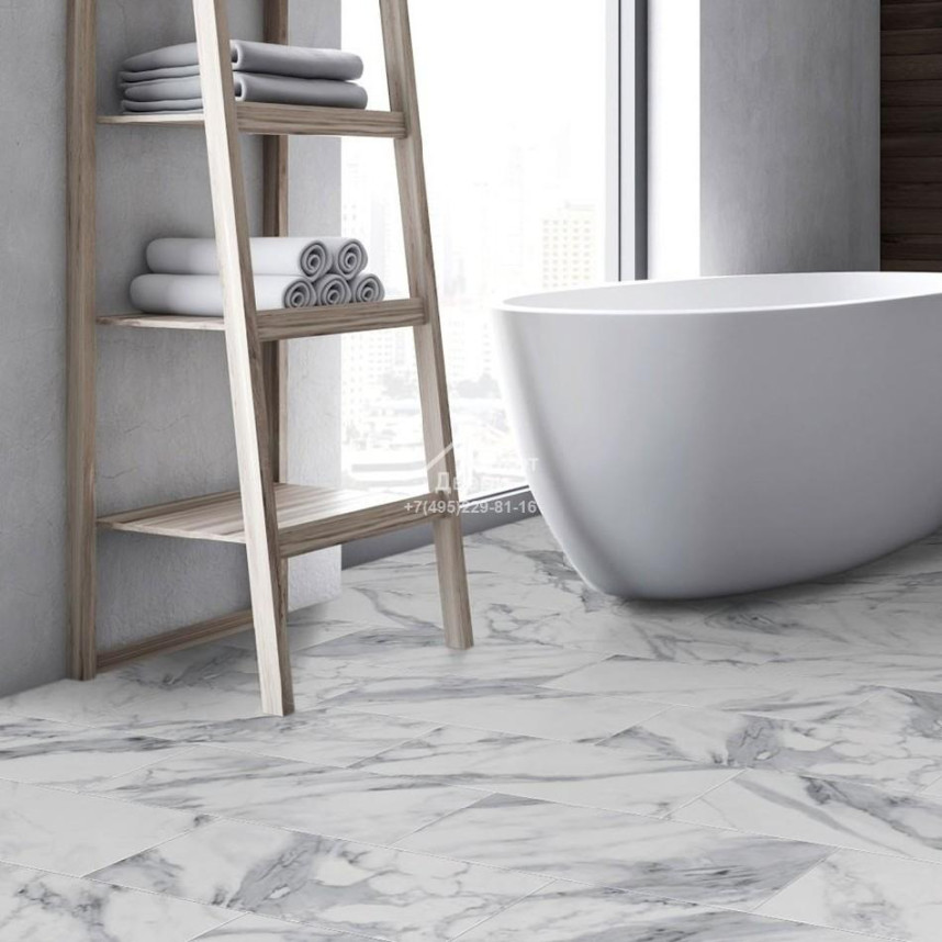 Виниловый пол FirmFit Tiles XT-4000 Мрамор Калакатта 600х300х5-2