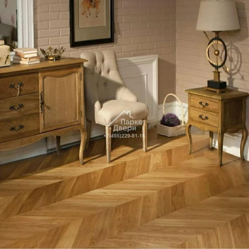 Инженерная доска HM Flooring дуб Honey французская елка Натур-селект,785х125х14-1