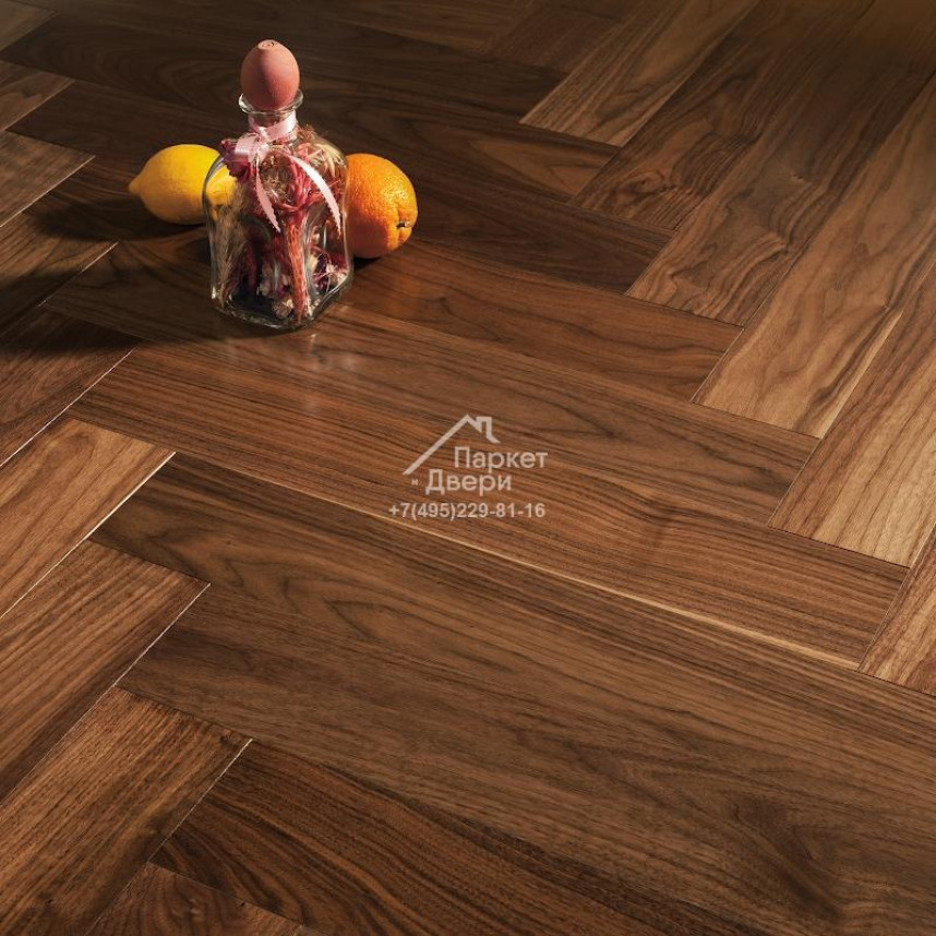 Паркет-елка Missouri North America Herringbone Венгерская елка Орех Американский селект  510x90x16-1