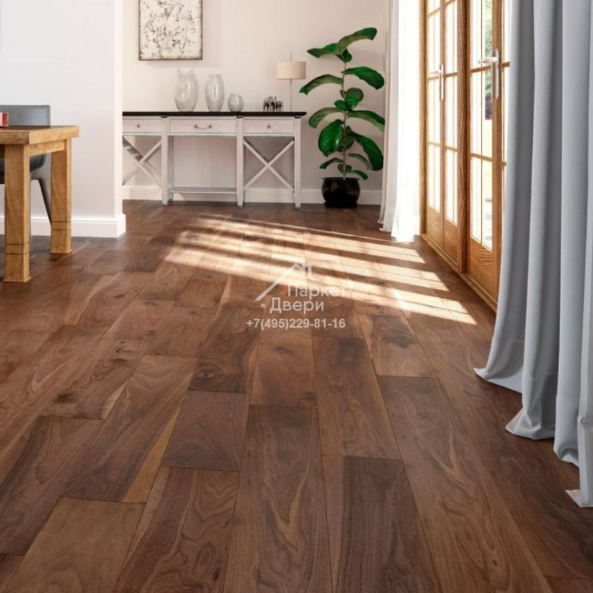 Массивная доска Missouri North America  Орех Американский Натур   400-1800x127x19мм-1