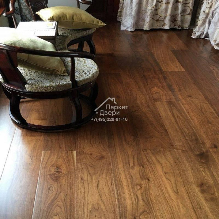 Массивная доска Missouri North America  Орех Американский Натур   400-1800x127x19мм-2