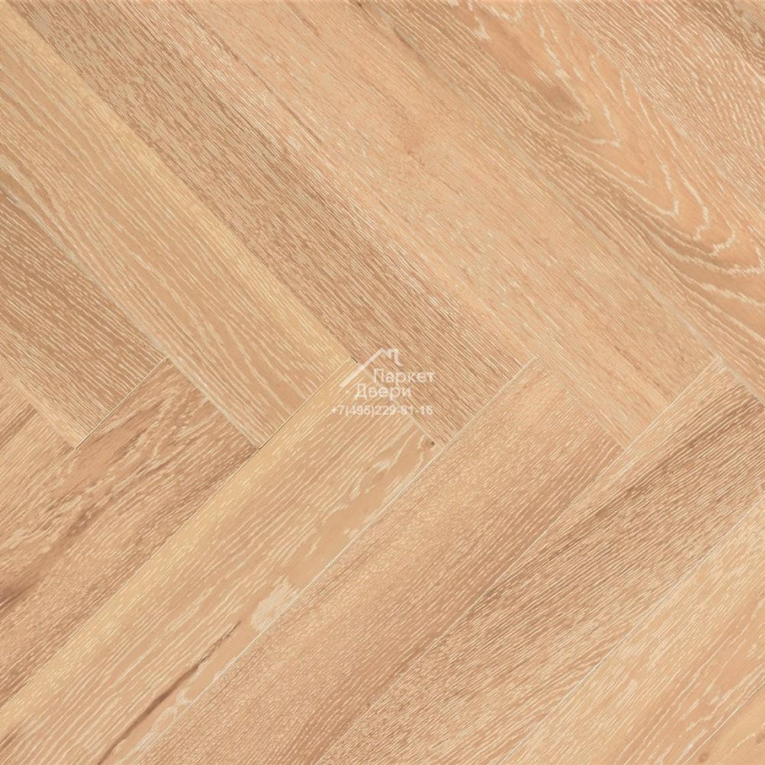 Паркет Wood Bee английская ёлка Herringbone Дуб Калифорния / California, 600x92x12-1