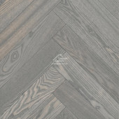 Паркет Wood Bee английская ёлка Herringbone Ясень Фог / Fog 600x92x12