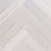 Паркет Wood Bee английская ёлка Herringbone ясень Мунлайт / Moonlight, 600x92x12