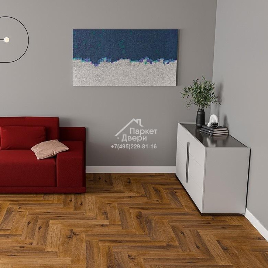 Виниловый ламинат Alta Step Mirada Ёлка SPC4409 Дуб болгарский 640*128*4 мм,640*128*4-1