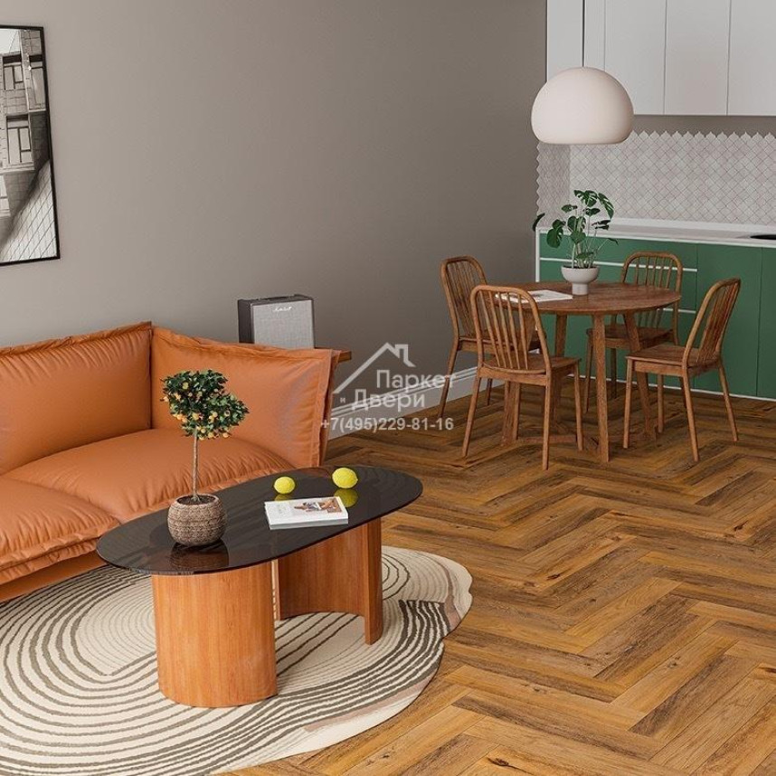 Виниловый ламинат Alta Step Mirada Ёлка SPC4407 Дуб австрийский 640*128*4 мм,640*128*4-1