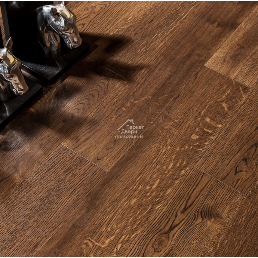 Паркетная доска Coswick Таинственный лес / Dark Wood collection Дуб Молочный Шоколад 1163-7217-20 600…2100x190x19.05-1