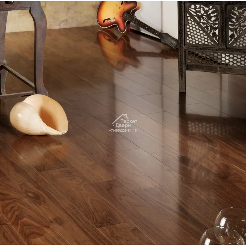 Паркетная доска Coswick Американский орех / American Walnut collection Натуральный 1354-1101-30 600…2100x127x19.05-1