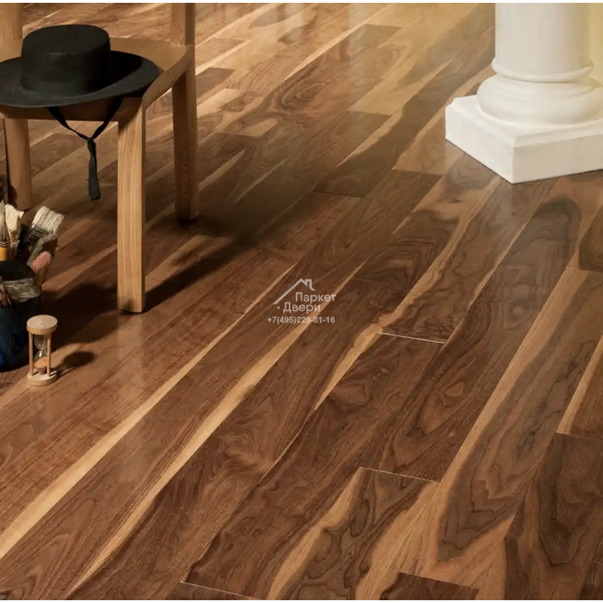 Паркетная доска Coswick Американский орех / American Walnut collection Натуральный Традишинал 1354-3201-30 600…2100x127x19.05-1