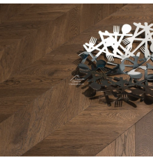 Паркет Французская Ёлка Coswick 45° Таинственный лес / Dark Wood collection Дуб Молочный шоколад 1175-4217-20 500x127x15