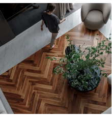 Паркет Французская Ёлка Coswick 45°  Американский орех / American Walnut collection Дуб Натуральный Традишинал 1334-3201-30 500x127x19.05
