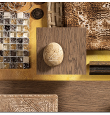 Паркет Французская Ёлка Coswick 60° Таинственный лес / Dark Wood collection Дуб Тростниковый  рустикальный 1183-4204-20 438.78x190x19.05