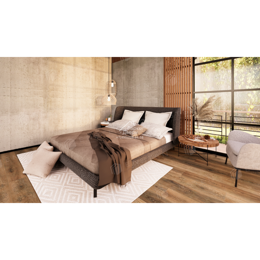 Кварцвиниловый SPC ламинат Ensten Hygge Айва ECO 102-15 1524х180х4-1