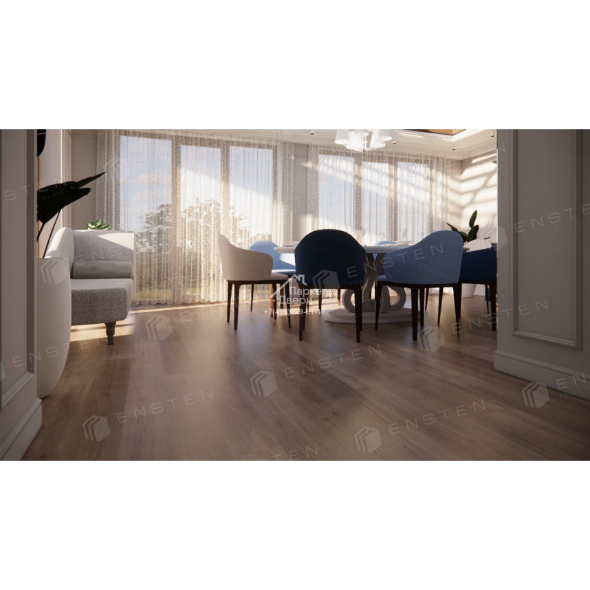 Кварцвиниловый SPC ламинат Ensten Hygge Вербена ECO 102-16 1524х180х4-2