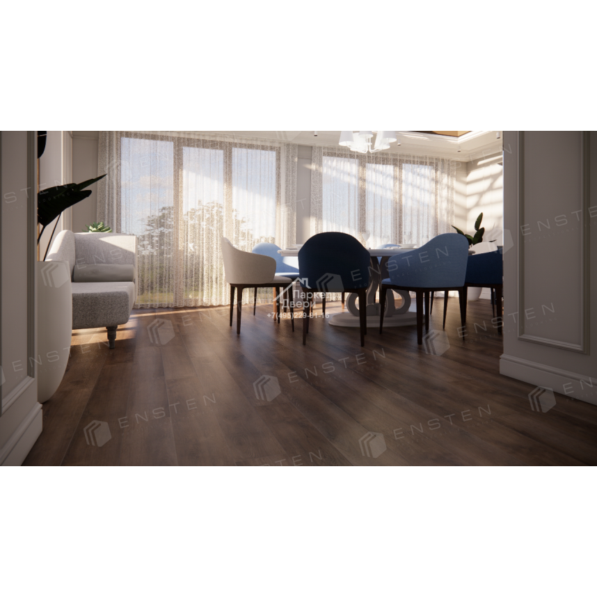 Кварцвиниловый SPC ламинат Ensten Hygge Юкка ECO 102-17 1524х180х4-1