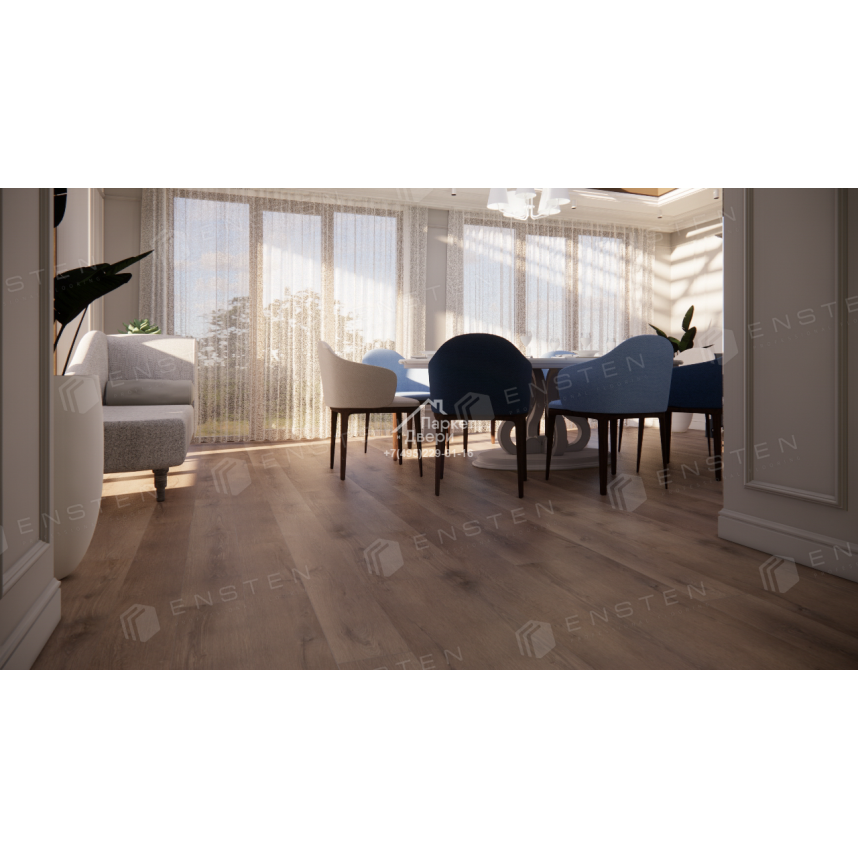 Кварцвиниловый SPC ламинат Ensten Hygge Шварцвальд ECO 102-18 1524х180х4-1