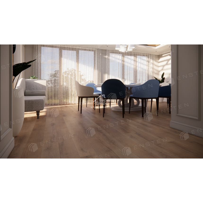 Кварцвиниловый SPC ламинат Ensten Hygge Примула ECO 102-20 1524х180х4-1