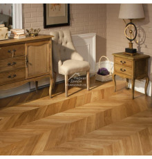 Паркет Французская Ёлка 60⁰ T&G Coswick Натуральный / Natural 1123-1201-10 548x127x19,05