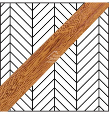 Паркет Французская Ёлка 60⁰ T&G Coswick Таинственный лес Орех / Chestnut 1123-1204-10 548x127x19,05