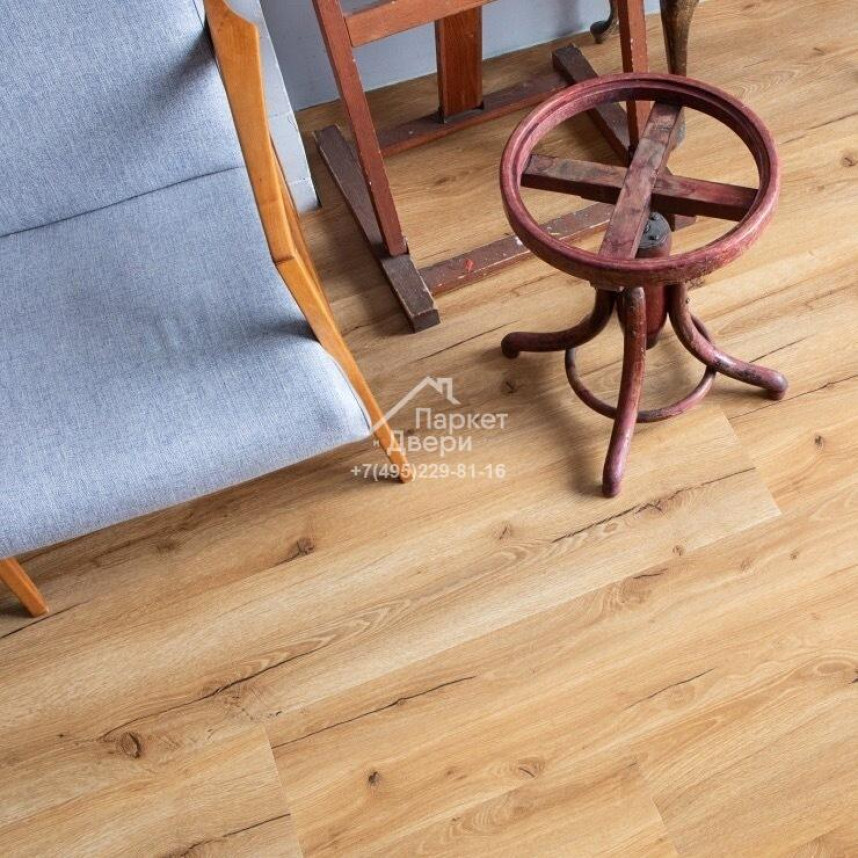 Виниловый пол VINILAM Glue Luxury 33100 Дуб Мадрид 1227х232х2,5-1