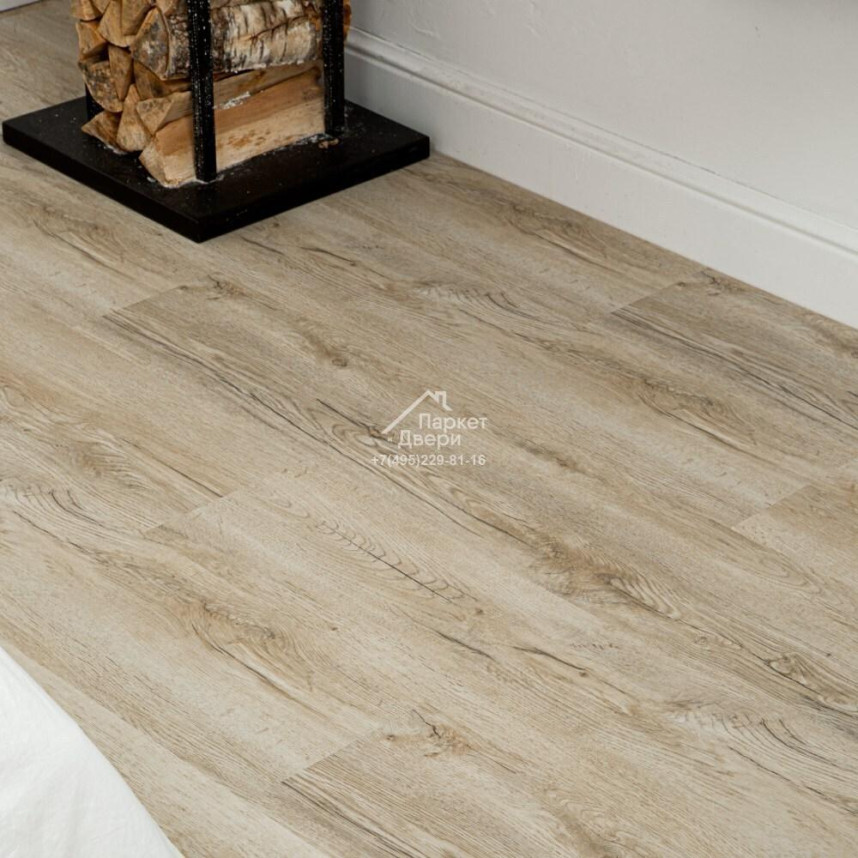 Виниловый пол VINILAM Cork Premium 33488 Дуб Валенсия 1220х225х8-1