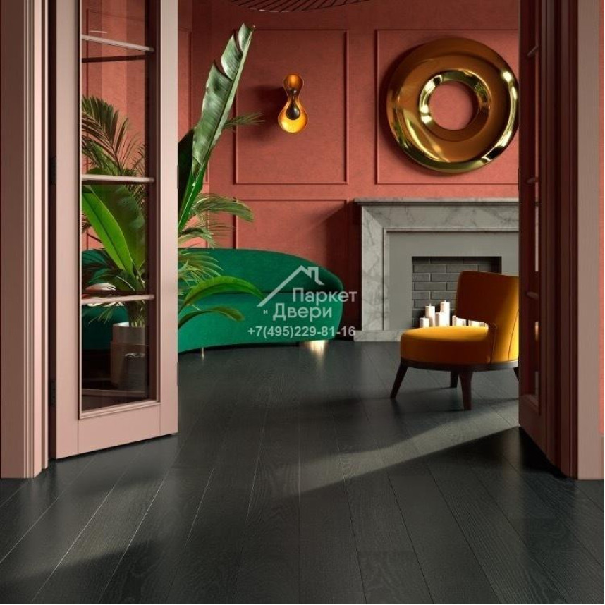 Паркетная доска Esta Parket Ясень 21078 Elegant Onyx 1800-2390x160x14 мм