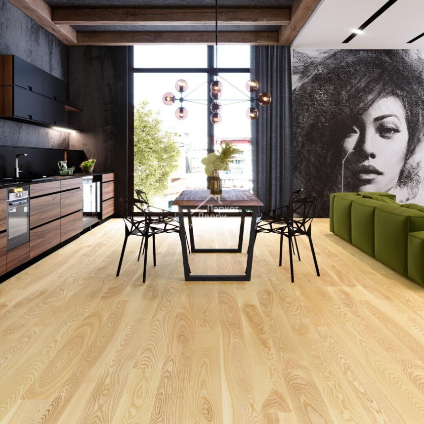 Паркетная доска Esta Parket Ясень 21073 Elegant Pure Line 1800-2390x160x14 мм