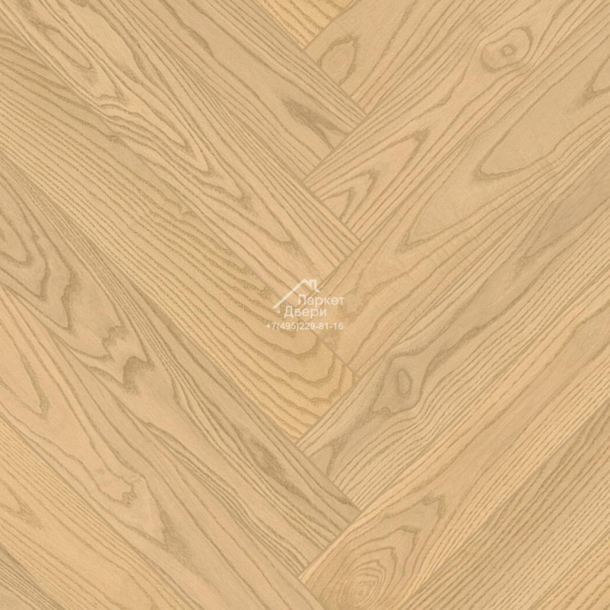 Паркетная доска Ёлка Esta Parket Ясень 24011 Herringbone Elegant Champagne 600x100x14 мм