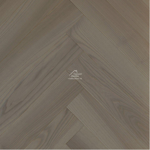 Паркетная доска Ёлка Esta Parket Ясень 24013 Herringbone Elegant  Chateau Pores 600x100x14 мм