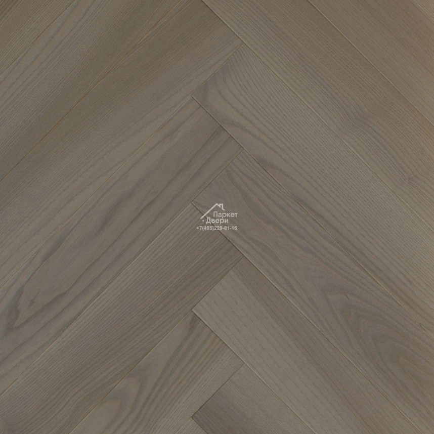 Паркетная доска Ёлка Esta Parket Ясень 24013 Herringbone Elegant  Chateau Pores 600x100x14 мм
