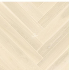 Паркетная доска Ёлка Esta Parket Ясень 25002 Chevron Elegant Frost Ivory Pores 480x100x14 мм