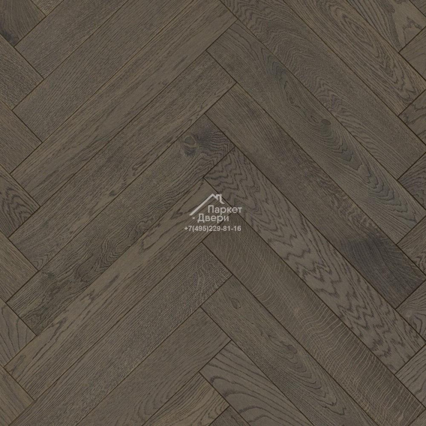 Паркетная доска Ёлка Esta Parket Дуб 14032 Herringbone Nordic S Lava Grey 600x100x14 мм-1