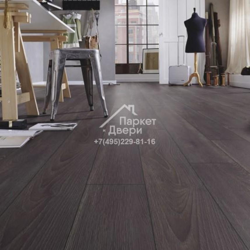 Ламинат Kronotex Amazone D6010 Дуб Эльба черный 1380x157x10-3