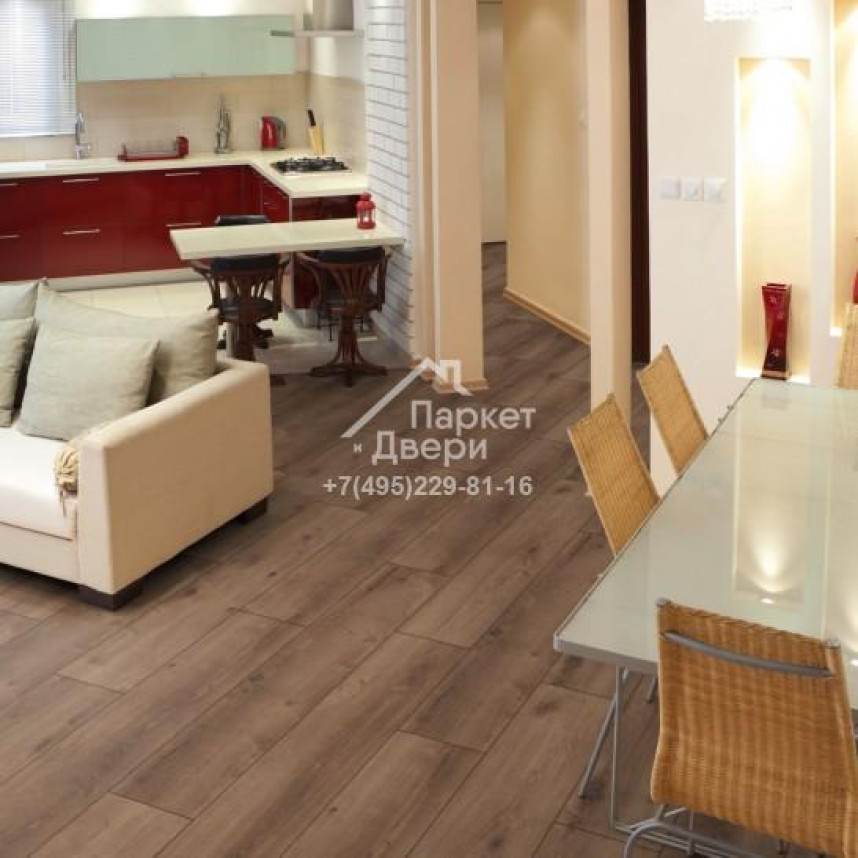 Ламинат Kronotex Exquisit Plus D6019 Дуб Кашмир коричневый 1380x244x8-2