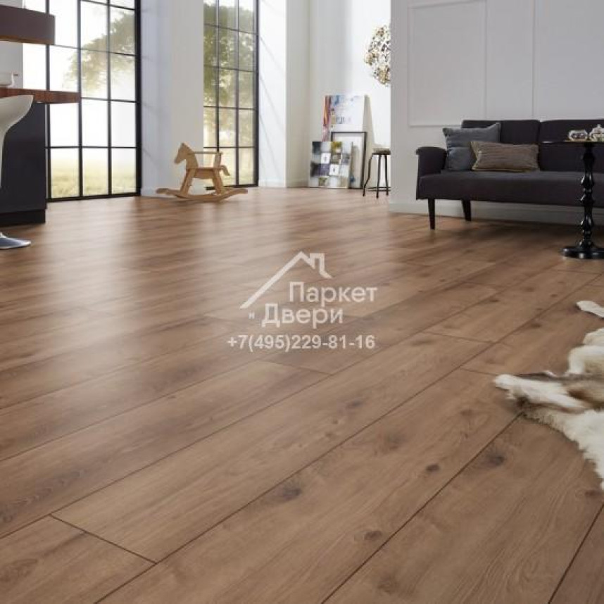 Ламинат Kronotex Exquisit Plus D6019 Дуб Кашмир коричневый 1380x244x8-3