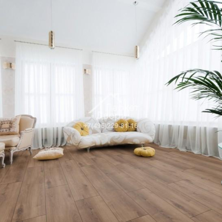 Ламинат Kronotex Exquisit Plus D6019 Дуб Кашмир коричневый 1380x244x8-4