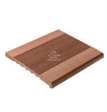 Террасная доска Terradeck 2.0 ступень полнотелая 348х23 светло-коричневый