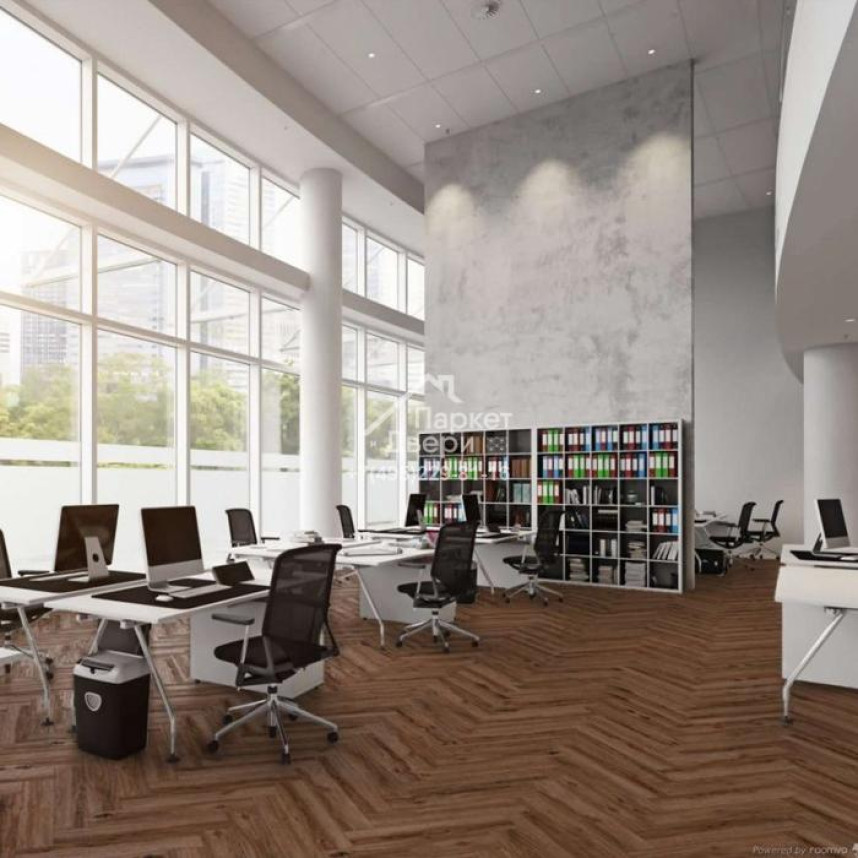 Виниловый пол Falquon The Floor  Herringbone P1005 Portland Oak 740x148x6мм-1